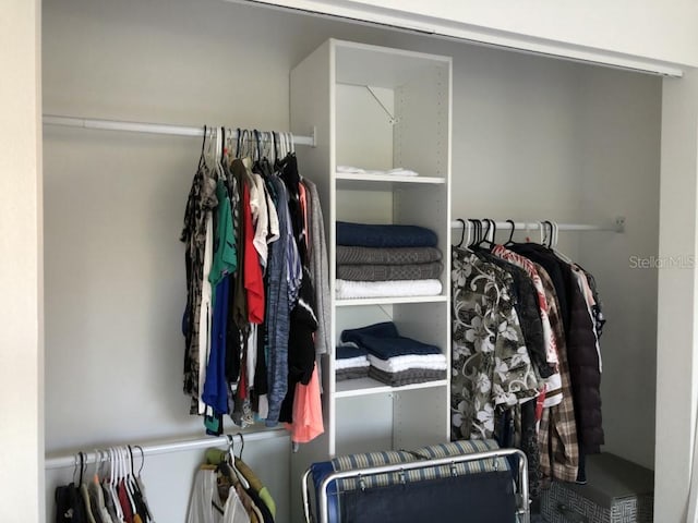 view of closet