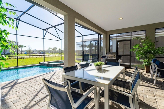 sunroom / solarium featuring plenty of natural light