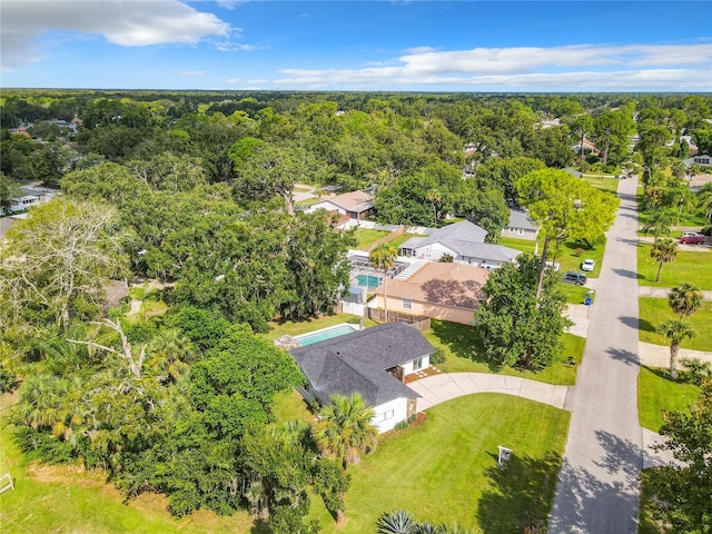 birds eye view of property featuring a residential view