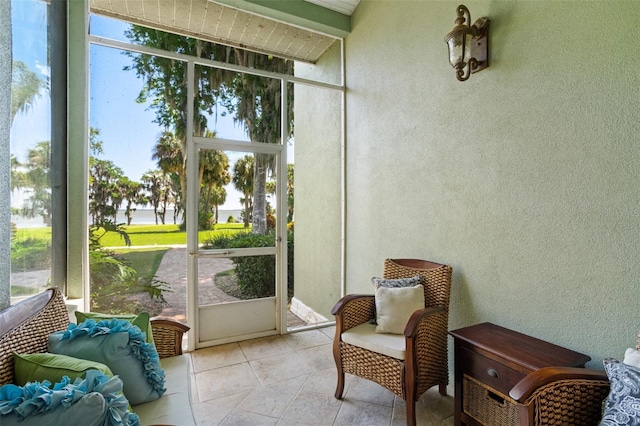 view of sunroom