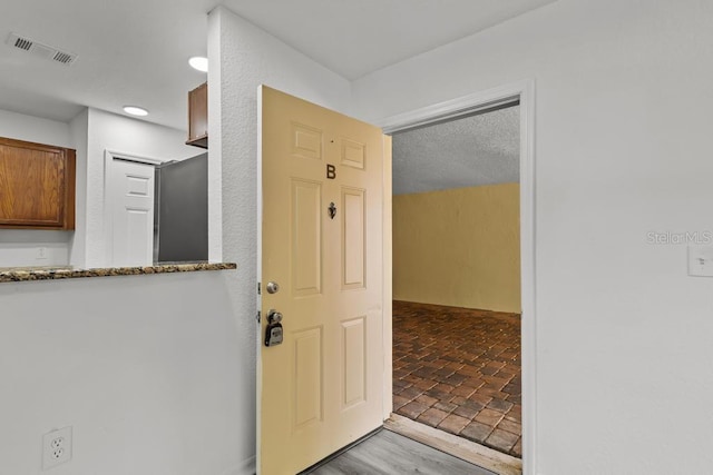 interior space with light tile flooring