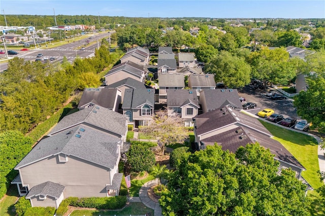 aerial view featuring a residential view