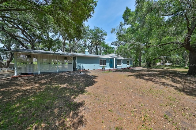 view of back of property