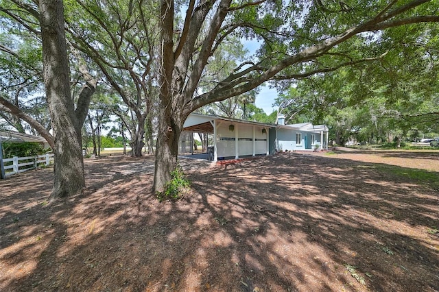 view of front of property