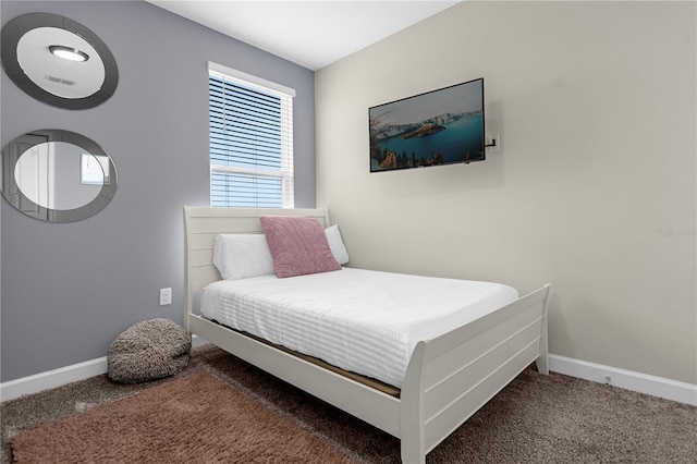 bedroom with carpet floors