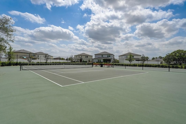 view of tennis court