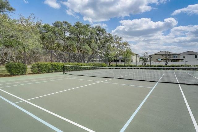 view of tennis court