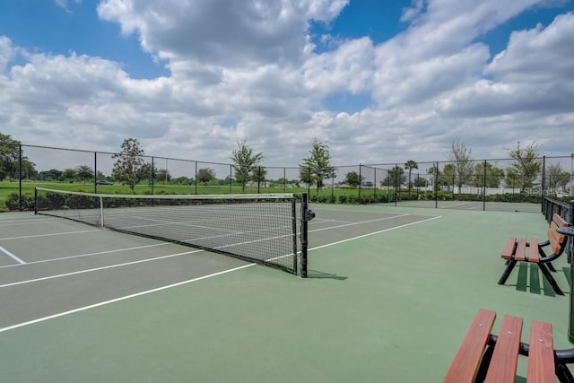 view of tennis court