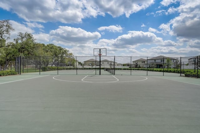 view of sport court