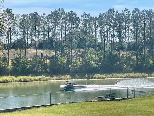 view of water feature