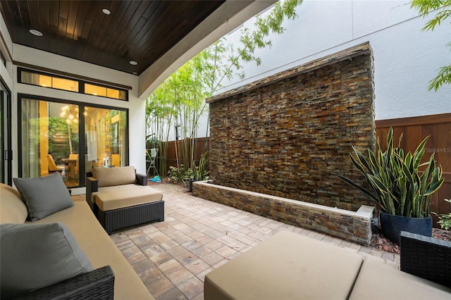 view of patio / terrace with outdoor lounge area