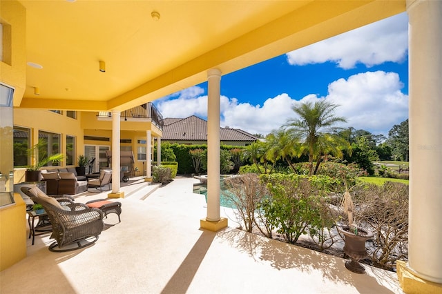 view of patio / terrace with outdoor lounge area