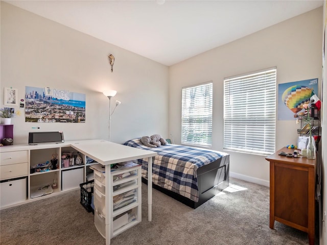 bedroom featuring carpet flooring