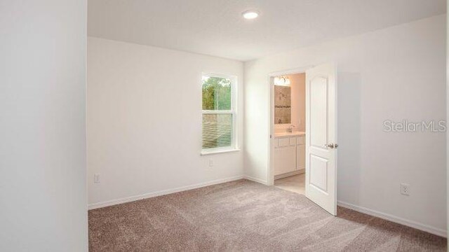 view of carpeted empty room