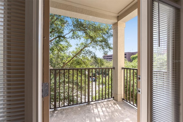 view of balcony