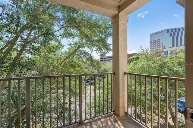 view of balcony