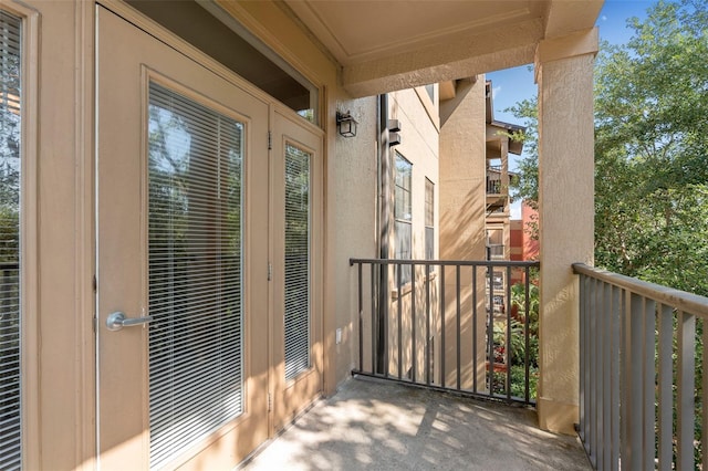 view of balcony