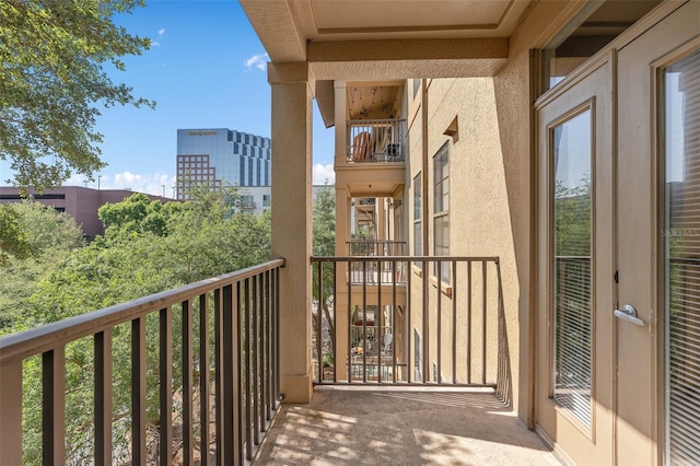 view of balcony