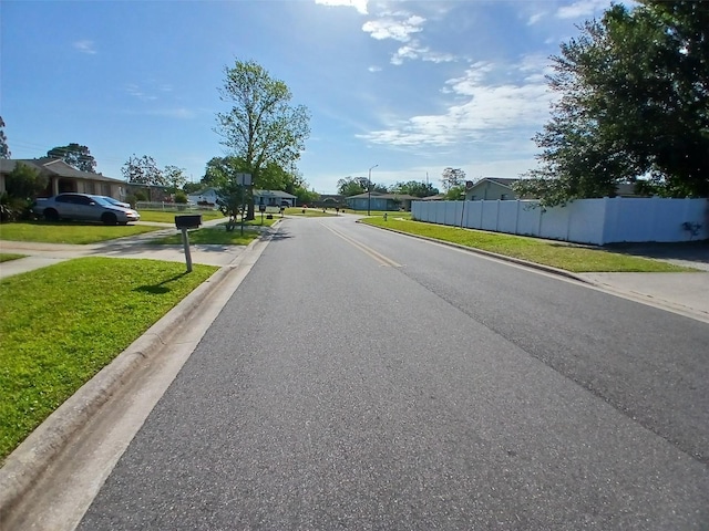 view of road