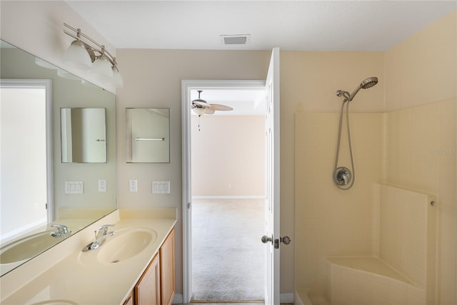 bathroom featuring vanity with extensive cabinet space