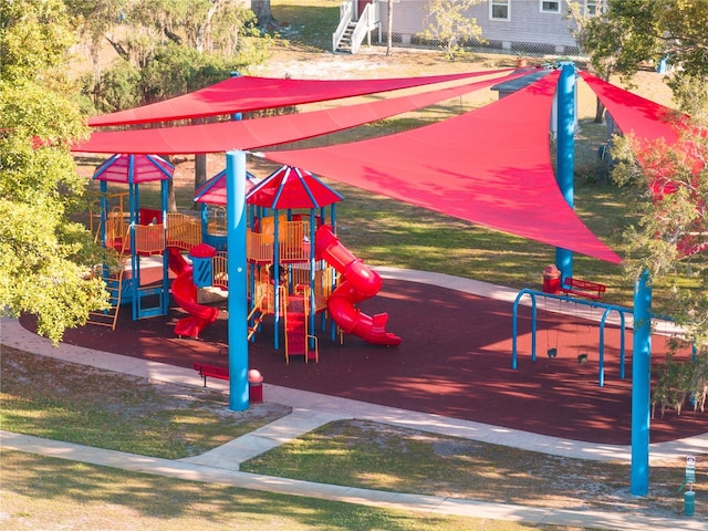 view of play area