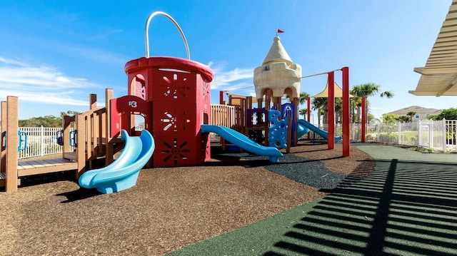 view of jungle gym