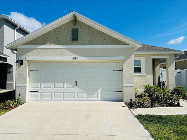 view of front of house featuring a garage