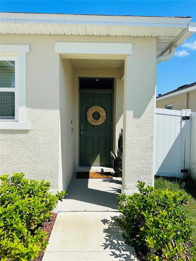 view of entrance to property