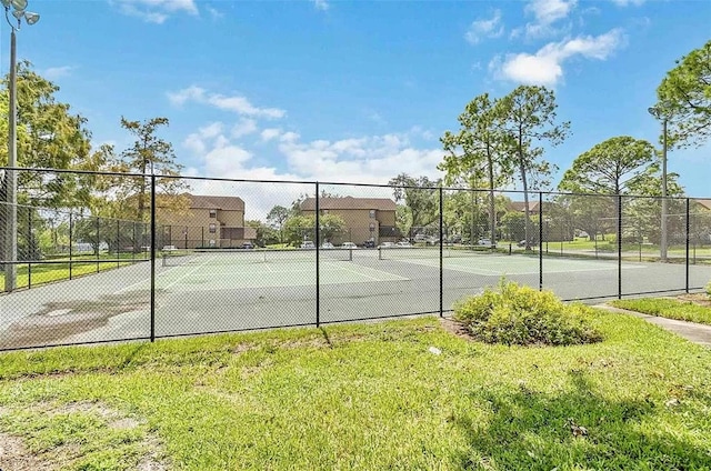 view of tennis court