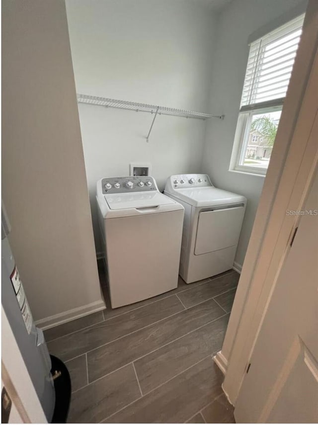 laundry area featuring washing machine and dryer and hookup for a washing machine