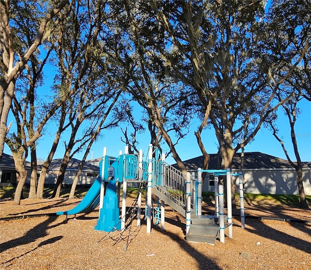 view of jungle gym