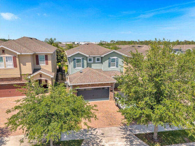 view of front of home featuring a garage