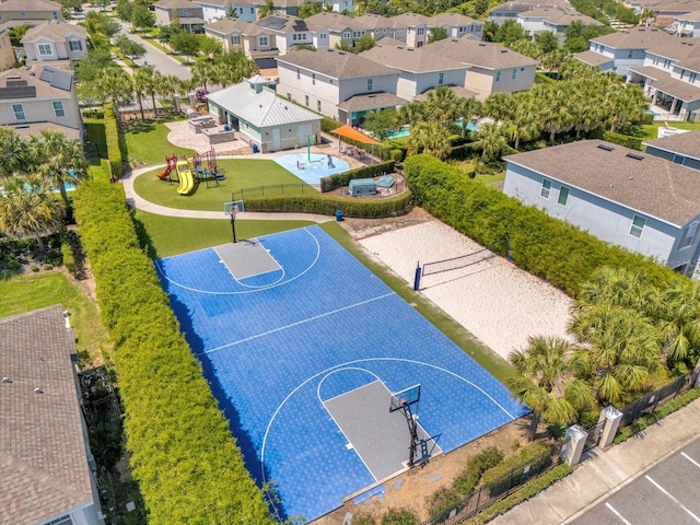 view of basketball court