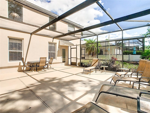 view of sunroom / solarium