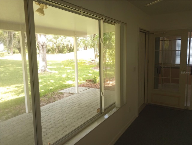 view of sunroom