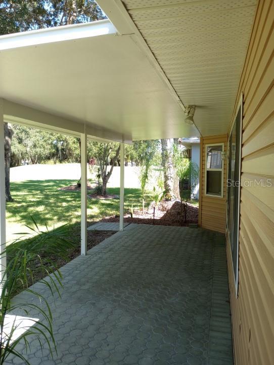 view of patio with fence