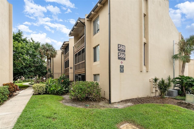 view of property with cooling unit