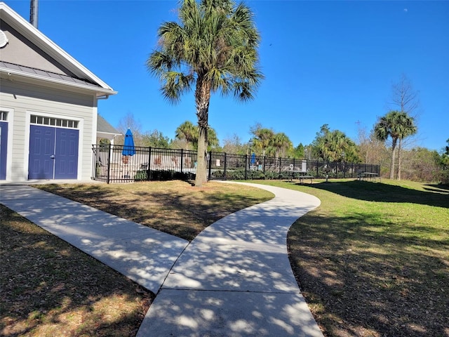 exterior space with a lawn