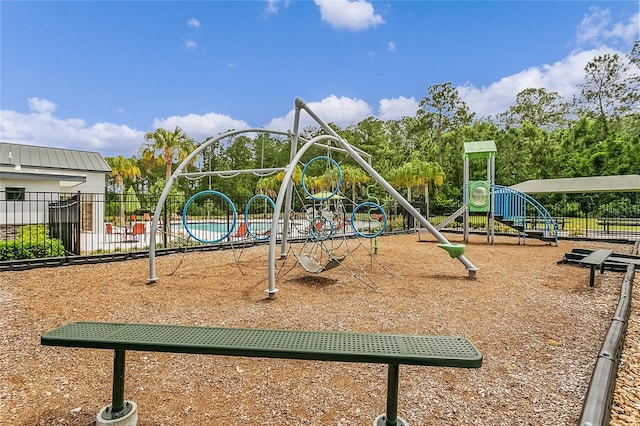 view of play area