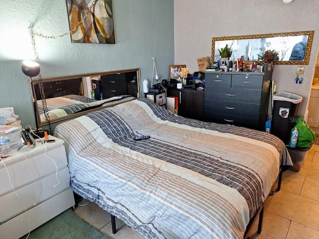 view of tiled bedroom