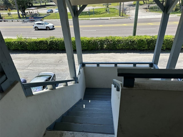 view of stairs