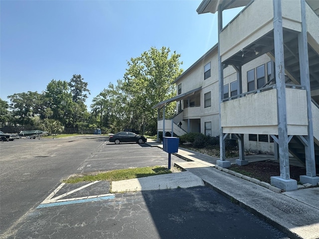 view of car parking