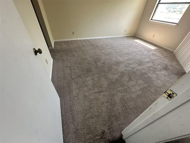 unfurnished room featuring carpet flooring