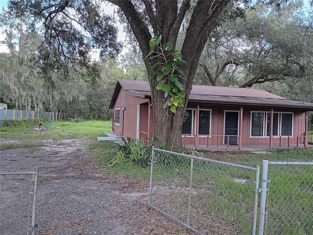 view of side of property