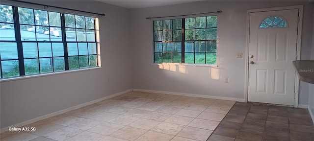 view of tiled foyer