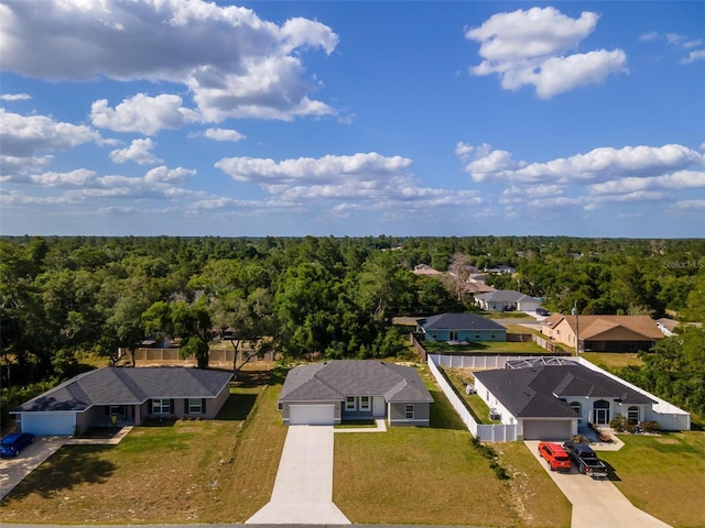 view of aerial view