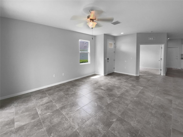 33083 Windelstraw Dr, Wesley Chapel, FL 33545 - unfurnished room featuring ceiling fan and baseboards