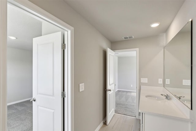 bathroom with vanity