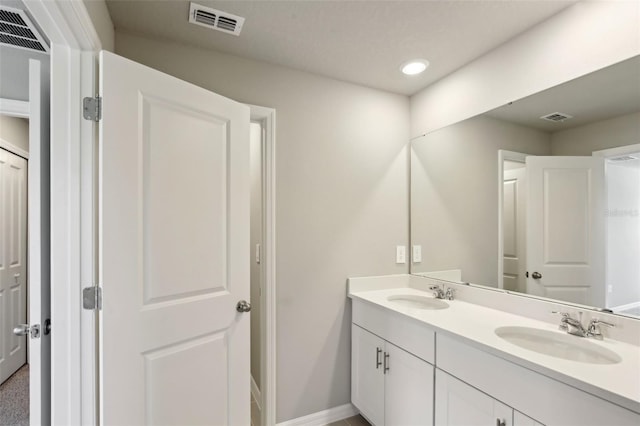 bathroom featuring vanity