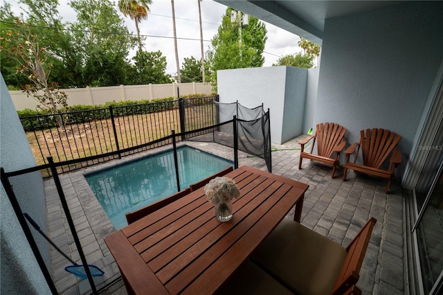 view of pool with a patio